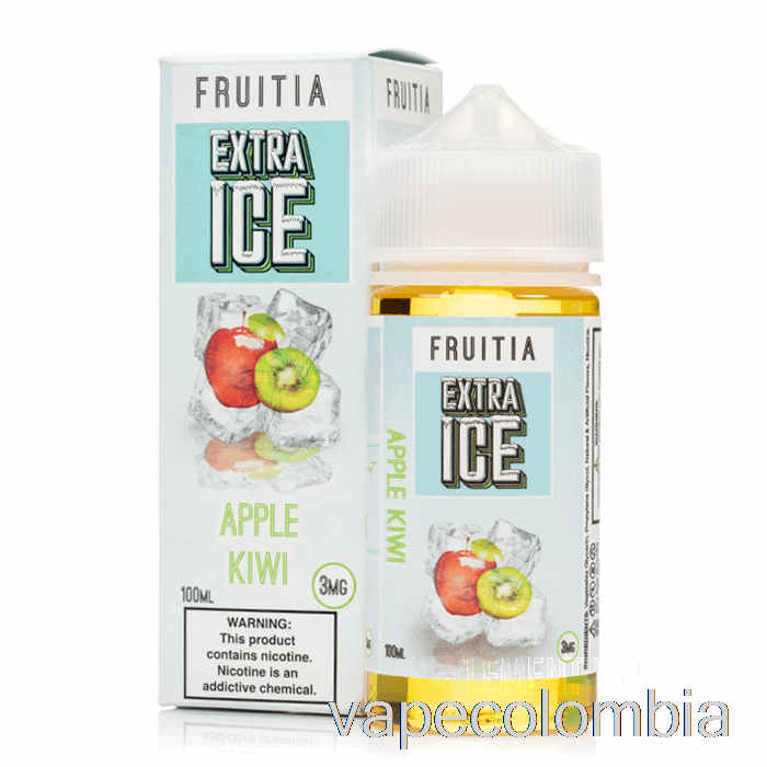 Vape Kit Completo Apple Kiwi - Extra Ice - Fruitia - 100ml 6mg